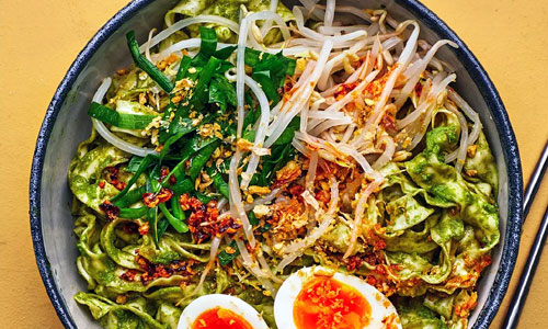 Thai Basil Noodles with vegetables