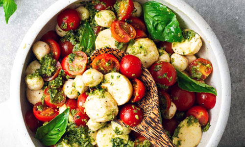 Fresh Caprese Salad on a plate